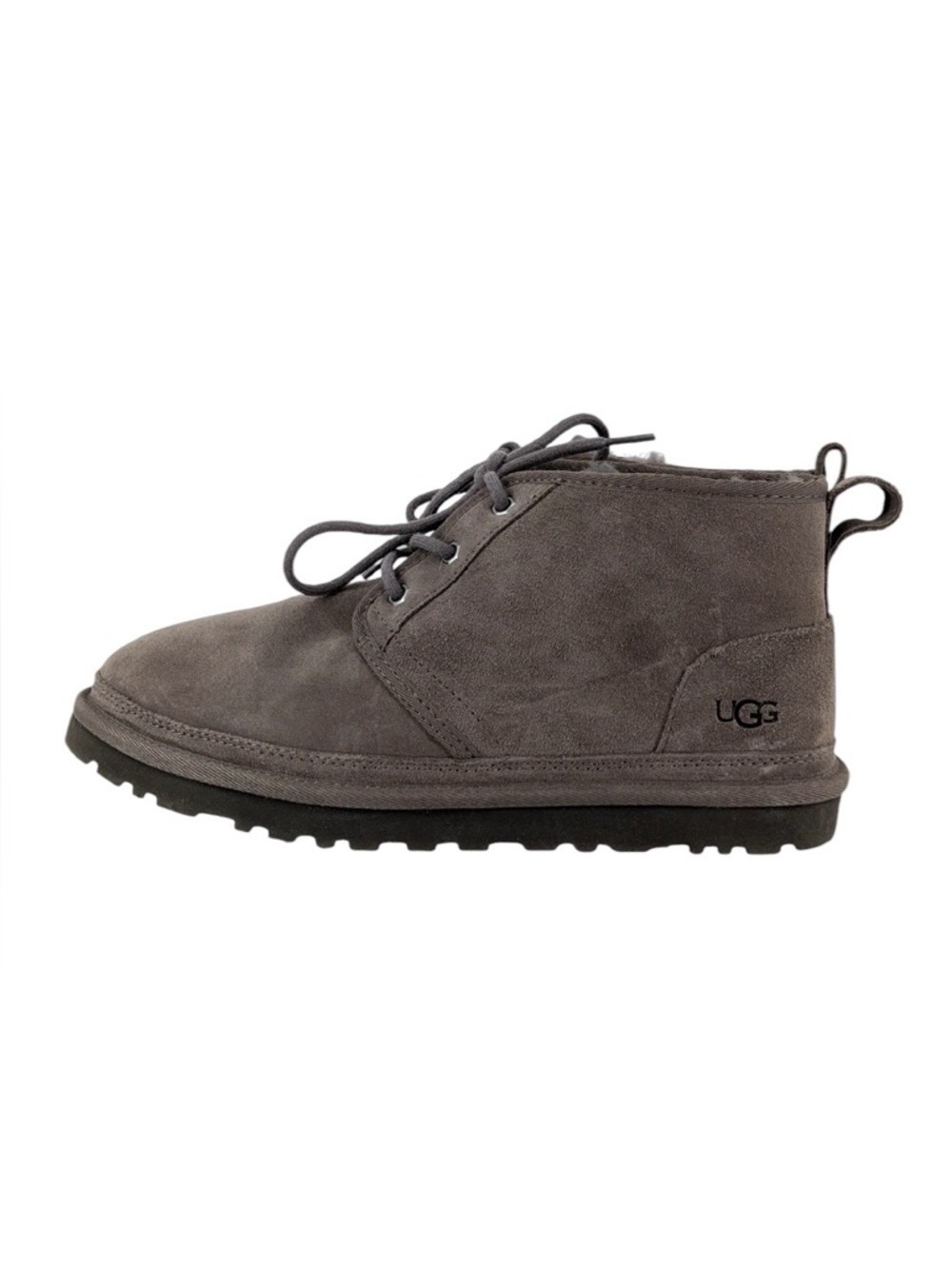 UGG Men's Neumel Ankle Boots Gray Suede Lace-Up Size 10